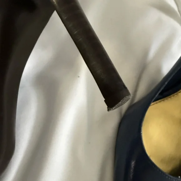 Elegant Lauren by Ralph Lauren Navy Women's Stilettos 7b - Picture 4 of 5